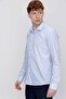 قميص رجالي A. MAVİ Basic Slim Fit ذو تصميم ضيق - 4