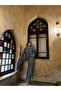Ethnic Patterned Women's Blouse and Trousers Set - Lace Detailed - 4