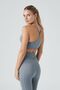 Pine Adjustable Thin Strap Bra Gray - 3