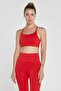 Pine Adjustable Thin Strap Bra Red
