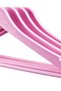 12 Pieces of Wood-Look Plastic a Quality Pink Clothes Hangers - 2