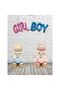 Gender Reveal Party Set - Baby Girl and Boy Foil Balloon - Girl and Boy Foil Balloon