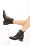 Women's Black Elastic Boot - 6