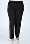 Plus Size Trousers Women's Fabric Trousers with Elastic Waist - 2