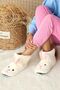 Fluffy Women's Rabbit Embroidered Home Boots Slippers Non-Slip Sole Gift Slippers Hll002 - 3