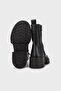 Thick Heeled Zippered Leather Boots BOT X3N184 XF767 00002 - 4