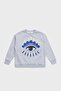 Cotton Crew Neck Kids Sweat SWEAT K25708/A41 GRAY MARL