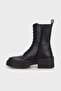 Thick Heeled Zippered Leather Boots BOT X3N184 XF767 00002 - 2