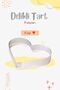 Square Round Heart Oval Perforated Tart Mold Set of 4 - 3