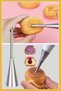 Stainless Steel Cream Piping Bag Tip (whipping bag tip, filling holder) 1 piece + 4 whipped cream bag tips