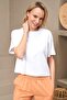 25121 Women's Crew Neck Short Sleeve Cotton Pajamas Set - 6