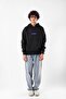 Fallen Printed Oversize Unisex Black Hoodie - 2