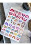 Rainbow Sticker Set 40 Pieces Average 4-5 cm Sizes Adhesive Sticker Bullet Journal Sticker - 3