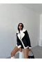 Women's Fur-Trimmed Side-Pocket Long Leather Coat - 6