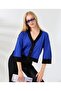 Women's Blue Color Buttoned Knitwear Cardigan - 3