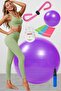9 Pilates Set Plates Set Pilates Ball Thigh Master Butterfly 3 Piece Resistance Band Elastic Purple - 6