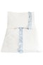 110x125 Baby/Child Ruffled 100% Cotton Duvet Cover Set Off White-blue - 4