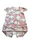 Baby Girl Pink Elephant Patterned Short Sleeve Barbatuse - 3
