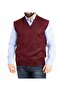 Men's V-Neck Thin Wool Knitwear Knitted Anti-Pilling Dad Sweater
