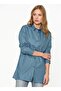 Alba Women's 100% Cotton Striped Tunic Turquoise Striped