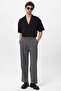 Gray High Waist Baggy Men's Pants - 3