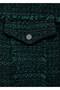 High Collar Tweed Jacket - 6