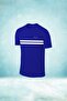 Plus Size Men's Blue Dri-Fit Comfortable Short Sleeve T-Shirt for Running (4XL- 10XL)