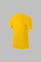 Plus Size Men's Yellow Dri-Fit Unprinted Round Neck Short Sleeve T-Shirt (4XL- 10XL) - 2