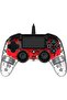 Compact Controller Light Edition Wired Gaming Controller for PS4 with Touchpad, Transparent