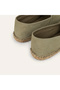 Women's Beige Suede Espadrille Shoes - 2
