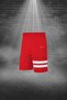 Over Size Men's Red Dri-Fit Unprinted Round Neck Short Sleeve T-Shirt Shorts Bottom Top Set (4XL -10X - 3