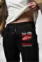 Dodge Challenger Srt Demon 3 - Men's Black Sweatpants, Thread Print - 7
