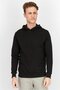 Men Graphic Print Long Sleeves Hoodie, Black