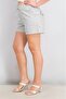 Women Printed Drawstring Basic Shorts, Cloudy Grey - 3