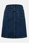 Women Solid Denim Mini Skirt, Navy - 2