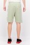 Men Drawstring Brand Logo Basic Shorts, Sage Green - 3