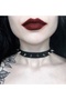 القوطية الشرير قصيرة شائكة فو الجلود طوق قلادة Chocker
