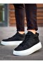 Le10 Lace-Up Men's High Sole Black Sports Boots - 2