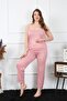 Women's Plus Size Powder Rope Strap Pajamas Set202195 - 3
