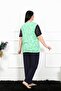 Women's 5xl-6xl-7xl-8xl Plus Size Short Sleeve Pajama Set 75004 - 4