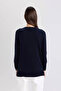 Women's Sweater Navy Blue I6913Az/Nv131 - 3