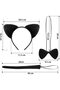 Cat Costume Crown Tail Bow Tie Set 1 Piece Ilkel-Parti34 - 2