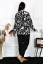 Women's Large Size Combed Cotton Long Sleeve Pajama Set 202217 - 4