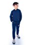 New Design Kangaroo Pocket Hooded Children's Tracksuit Mnk10073 Dark Blue - 3