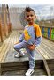 Dinosaur Motif Two Thread Fabric Kids Tracksuit MNK0564 YELLOW - 5