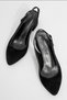 Women's Daily Heeled Shoes Black Suede - 5