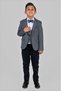 Mendil Damatlık Jacketed Vest Set Boys' Suit Mnk0487 Black - 2