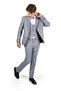 Young Boy's Suit Mnk0544 Gray - 3