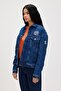 Adelina Dark Blue Women's Denim Jacket - 7