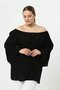 Volancol Large Size Tunic with Elastic Collar Black - 2